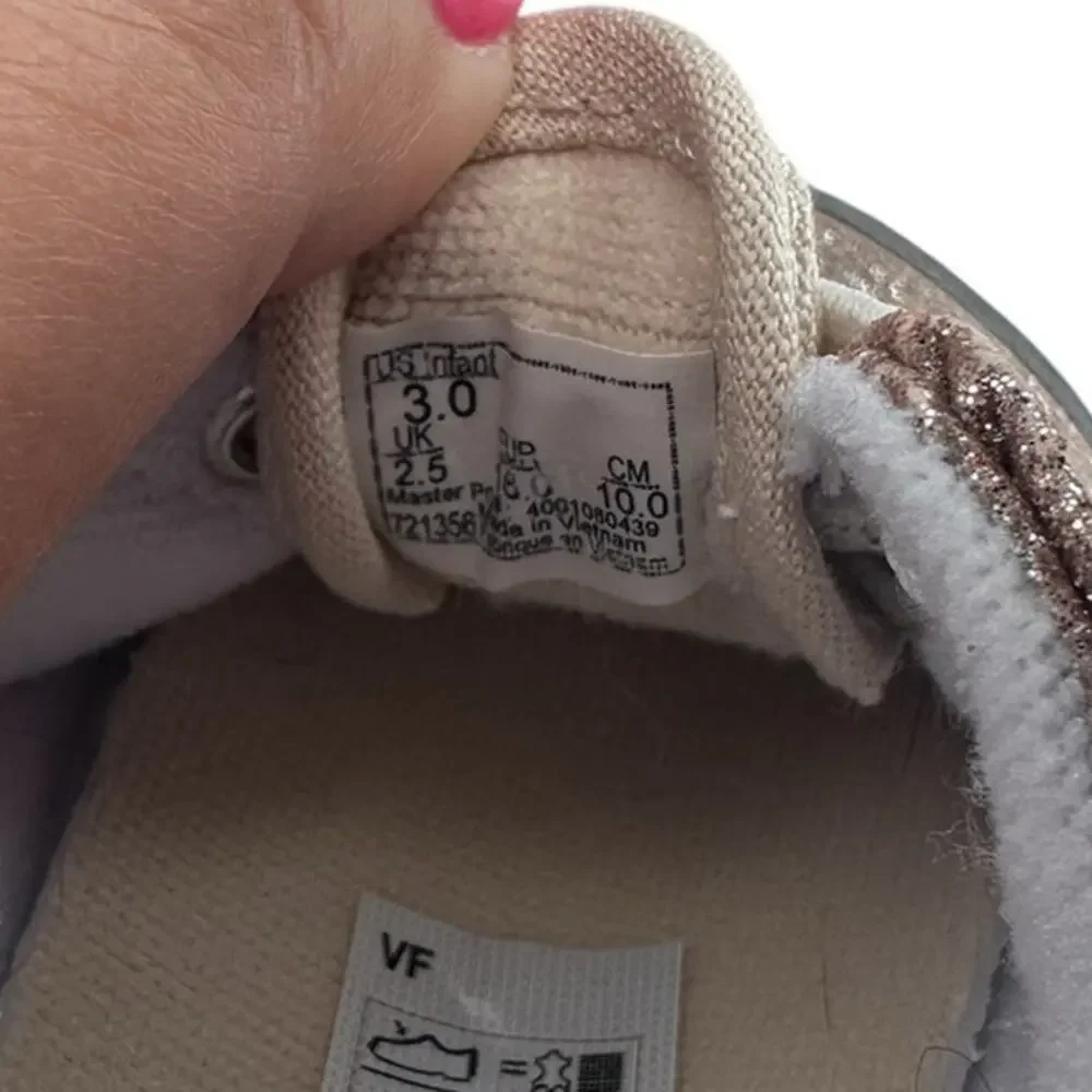 Vans glittery gold